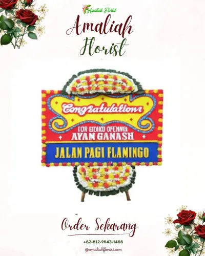 Bunga Papan Congratulation di Rawa Burung